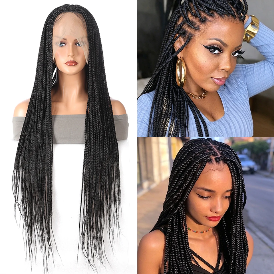 hand-woven-lace-triple-braid-dirty-braid-headband-african-crochet-synthetic-wig-suitable-for-black-women's-parties-halloween
