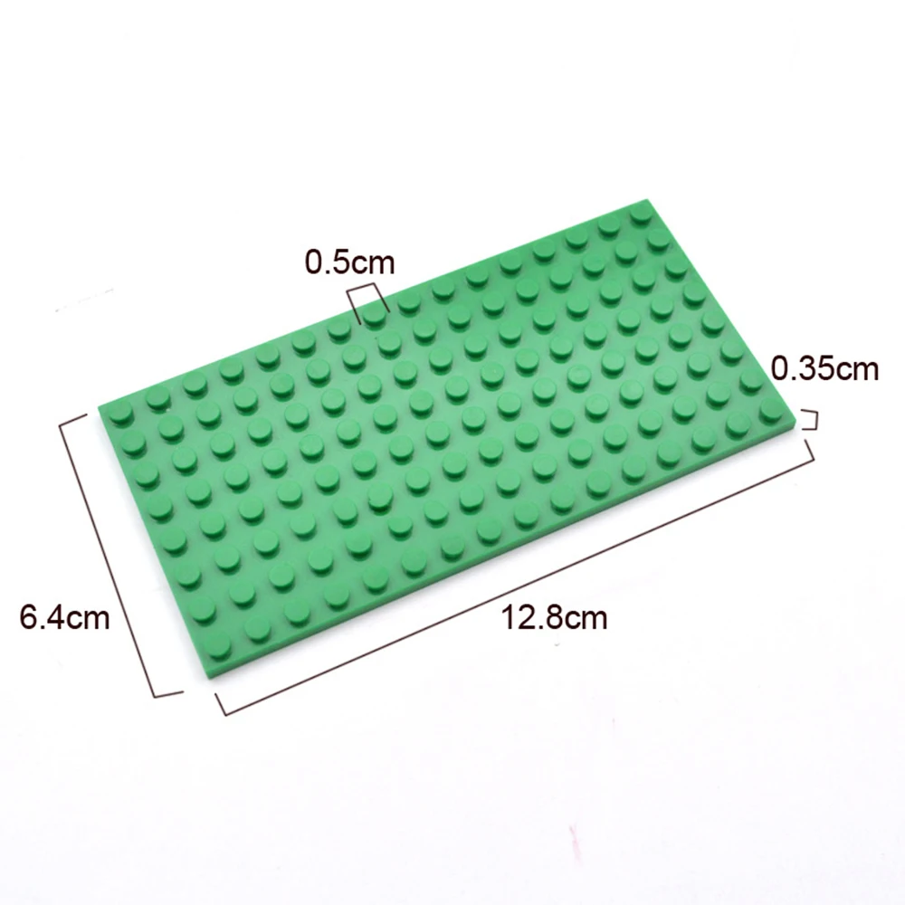 5pcs DIY Base Thin Plate 8x16 92438 Dots MOC Building Blocks Bricks Compatible Creative Enlighten Children Toys Christmas Gifts
