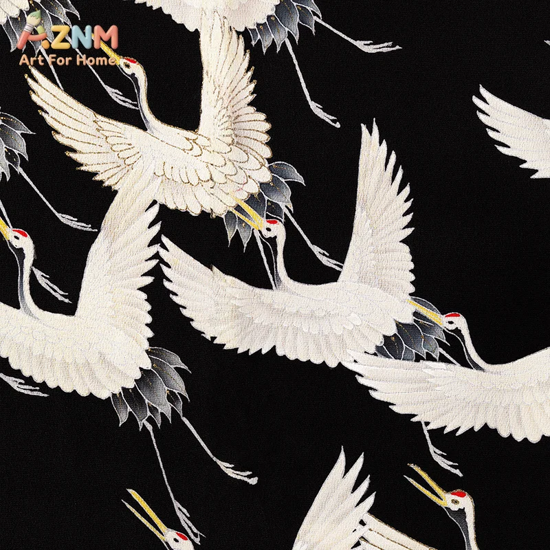 Vintage Ukiyo-e Canvas Prints Japanese Red Crowned Crane Great Wave Poster Oriental Asian Art Living Room Aesthetic Wall Decor