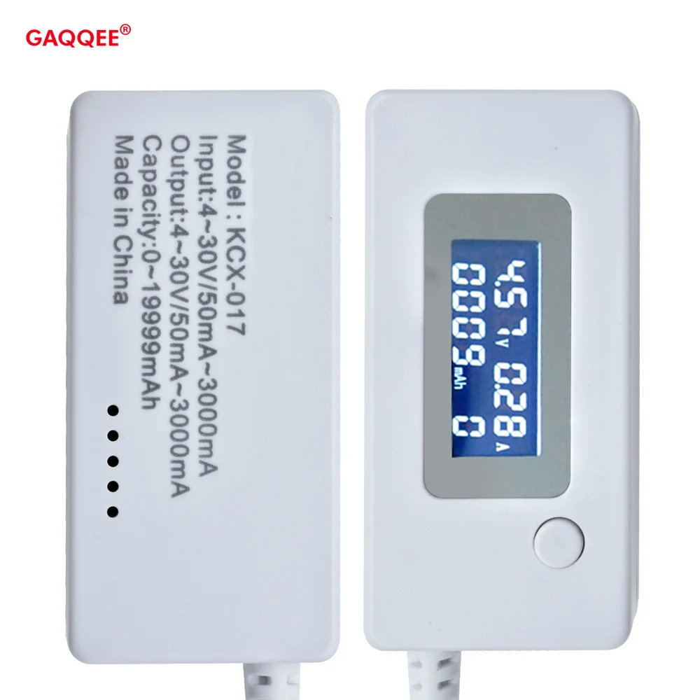 LCD Micro USB Current Tester Meter Ammeter Voltmeter DC Charger DetectorBattery Capacity with Switch Power Bank for Mobile Phone