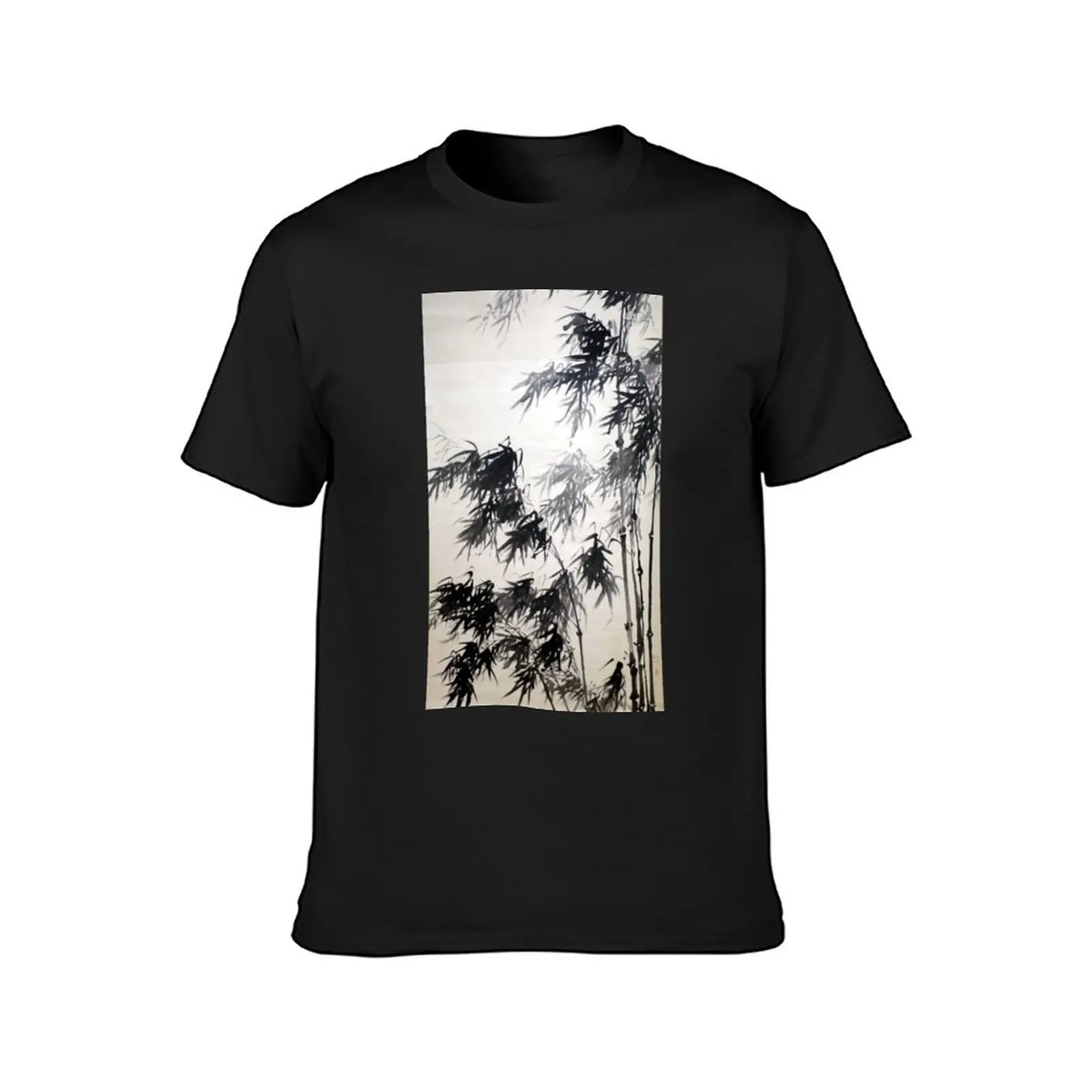 Tani Buncho Bamboo T-Shirt summer tops blacks graphics plain t shirts men