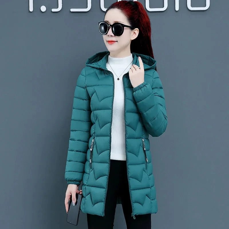 2023 New Women\'s Winter Jacket Warm Parkas Female Down Cotton Coat Outwear Detachable Hooded Thicke Cotton Clothes Tops 5XL 6XL