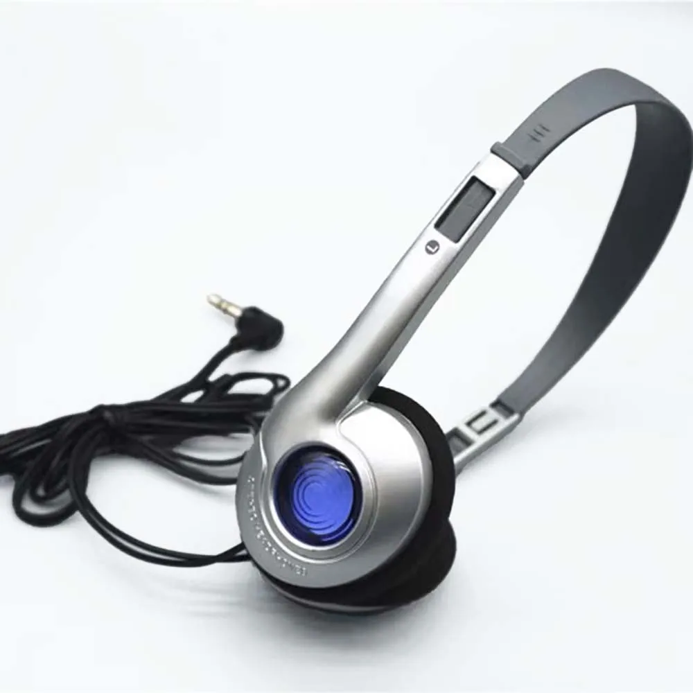 

Fashion Headset Classic For Panasonic Sony CD Walkman Headphone Micphone Wired Short-Term HIFI Small Head-Mounted Japanese Style