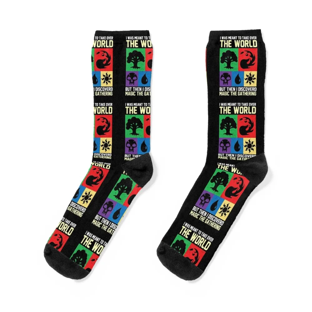 Then I Discovered Magic the Gathering Socks sports and leisure hiking floor Socks Man Women's