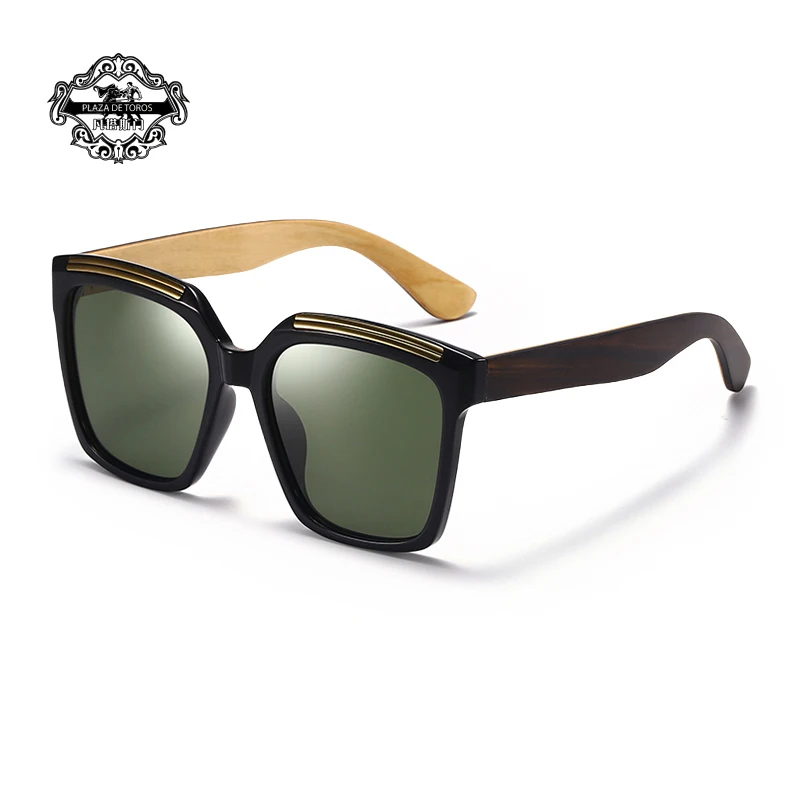 

2025 New High Quality Square Wood Sunglasses For Men Polarized UV400 Fashion Sunglass Mirror Sport sun glasses Driving oculos