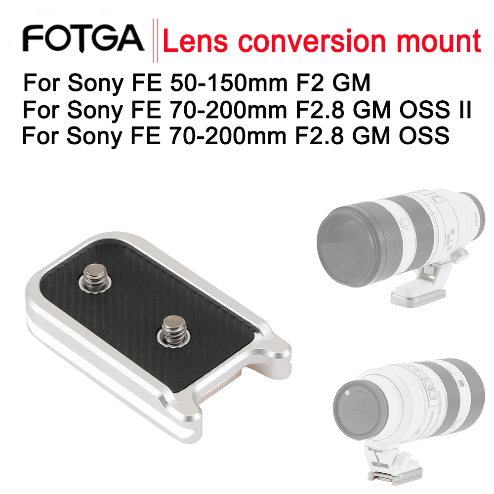 

FOTGA Quick Release Plate For Sony Master Lens Akka Conversion Seat Clamp Camera Tripod Mount Claw Arca QR Plate Kit Accessories