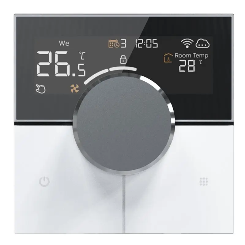 ABGI-Programmable LCD Touchscreen Wifi Smart Controller Thermostat Electric Floor Heating Temperature Regulation System