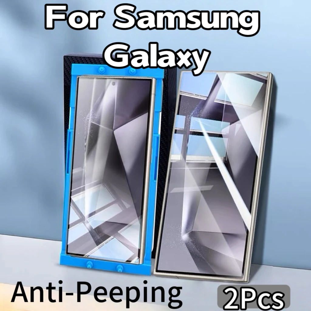 

2Pcs Ceramic Anti-Spy Screen Protector For Samsung Galaxy S25 S24 S23 Ultra S22 S21 S20 S10 S9 S8 Note 20 10 9 8 Plus With Easy