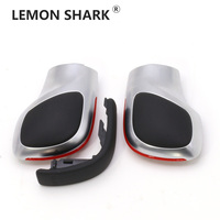 OEM Leather DSG Gear Shift Knob Side Cover Emblem Chrome Matte For VW Golf MK6 MK7 R GTI Passat B7 B8 CC R20 Jetta MK6 Car Part