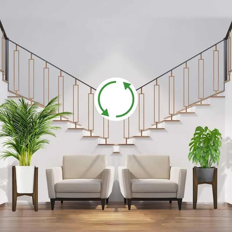 Adjustable Plant Stands for Indoor Plants Plant Pot Stand Floor Type Cross Bamboos Flower Stand Stable for Indoor Outdoor