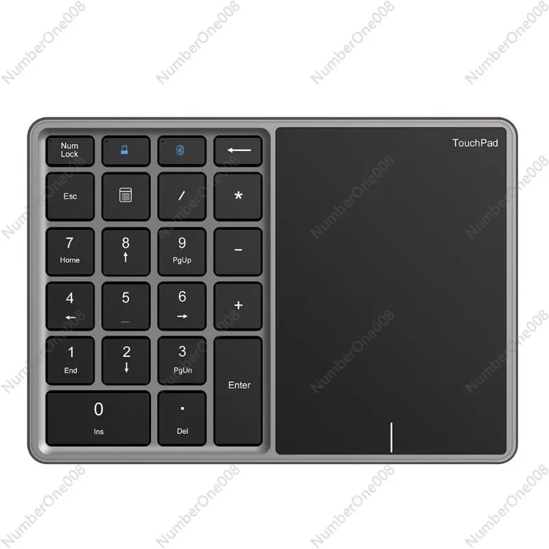 

Numeric keyboard built-in charging ultra-thin Bluetooth + 2.4G dual-mode with touchpad mini compact