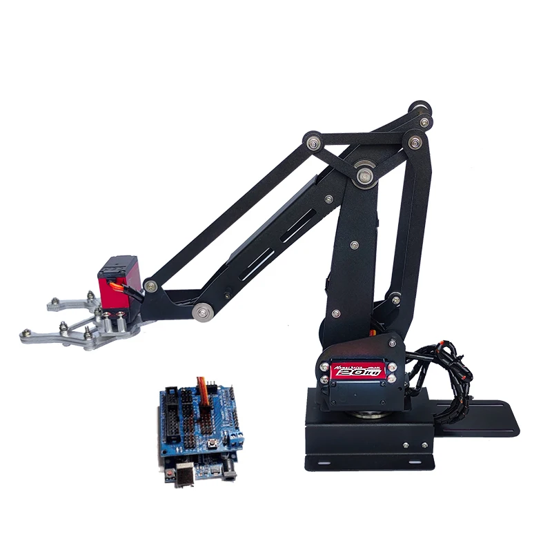 

Arduino 4 DOF Metal Manipulator Mechanical Robot Arm Claw Kit with 20KG Digital Servo Motors DIY Arm