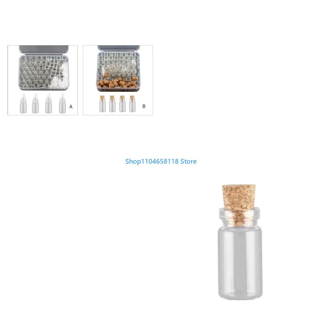 

50 шт. Деликатная коллекция стеклянных бутылок Свадебная вечеринка Essential Supplies Элегантное подвесное украшение для