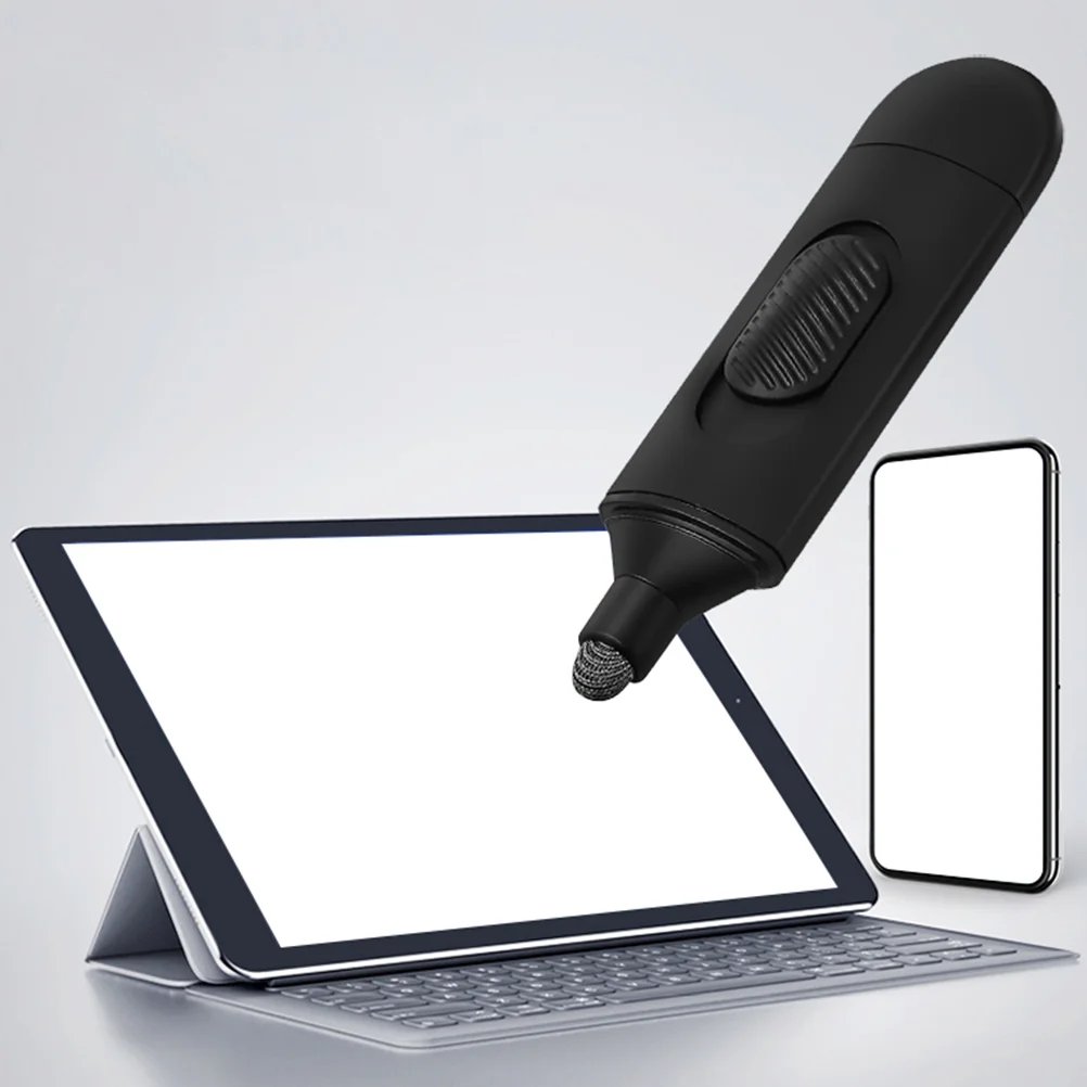 

Touch Screen Pen Elevator Button Pusher Black Silver Permeable Fiber Cloth Non Tool for Office Travel Public