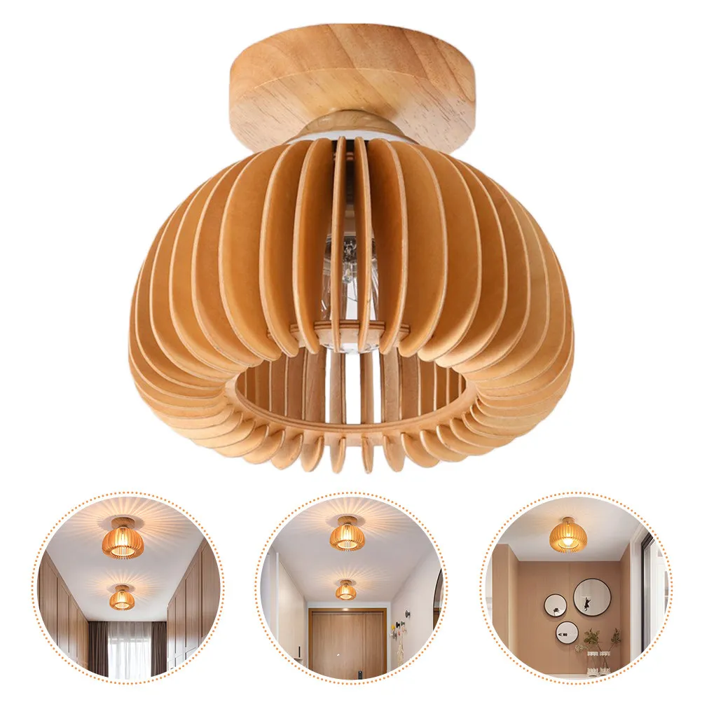 

1 шт. Деревянный плафон для потолочного светильника в простом деревенском стиле для прихожей, спальни, гостиной, фермерского дома