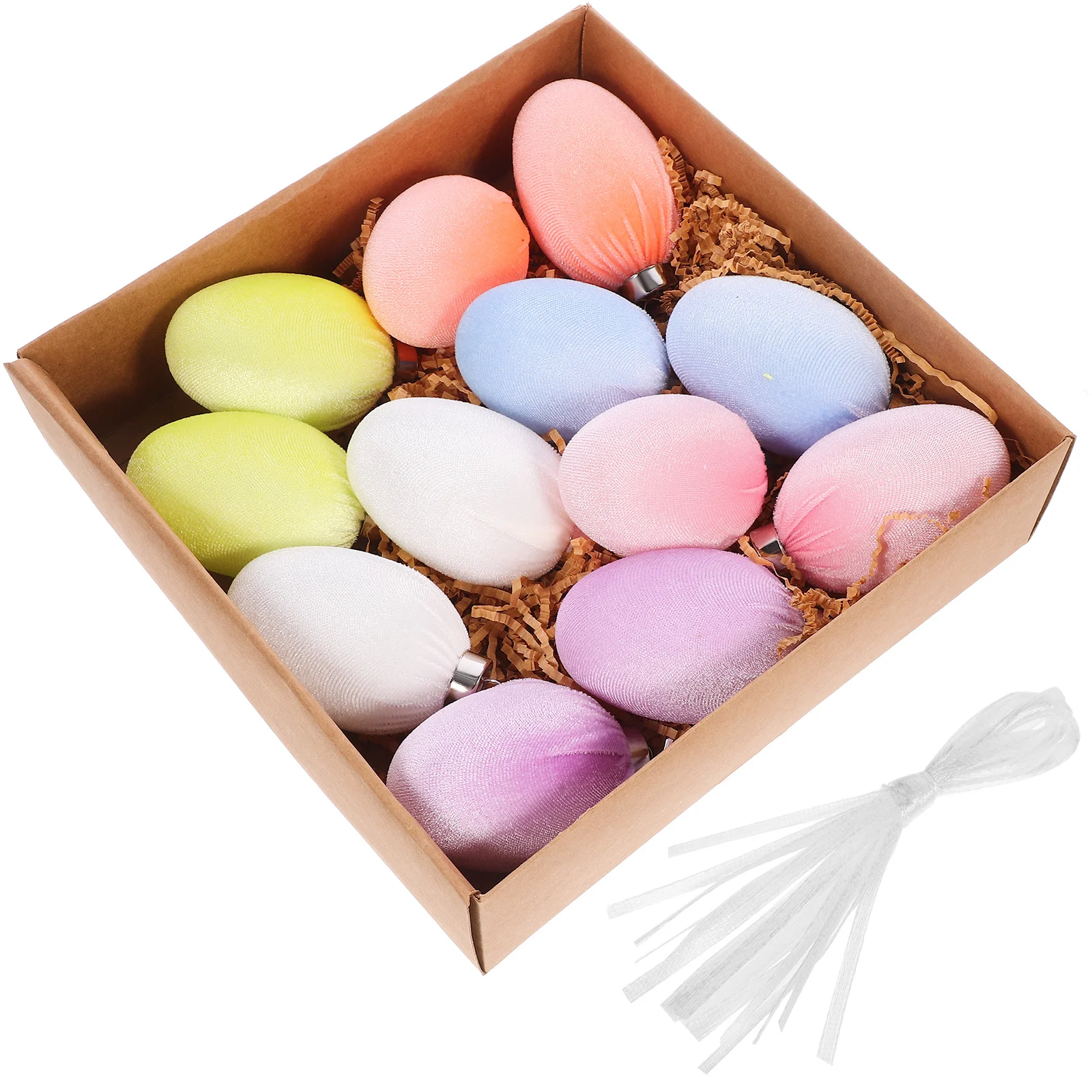 

12 Pcs Kit for Ornament Decorations Egg Artificial Eggs Hanging Egg-shaped
