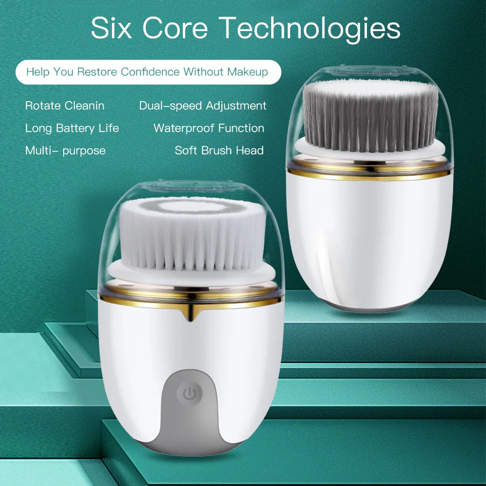 Brosse de nettoyage du visage, dispositif de nettoyage exfoliant électrique, dissolvant de points noirs, masseur de nettoyage en profondeur, brosse de nettoyage du visage
