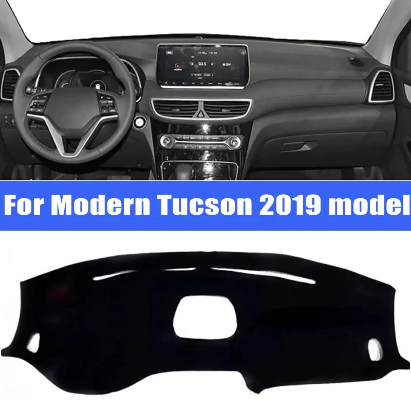 

Крышка приборной панели автомобиля, коврики от солнца, избегайте световых накладок, защитная приборная панель для современной модели Tucson 2019, автомобильные аксессуары