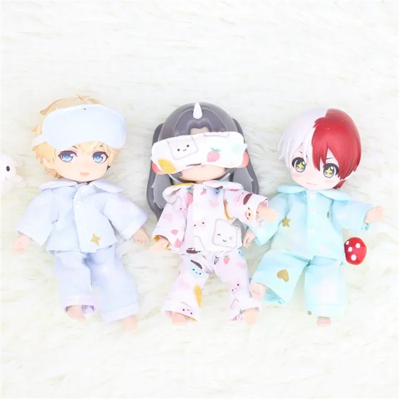 Little Fox White Fox OB11 เสื้อผ้าเด็กBJD 1/12 ตุ๊กตาเสื้อผ้าหลายสีOnesieตุ๊กตาเสื้อผ้าตุ๊กตาอุปกรณ์เสริม