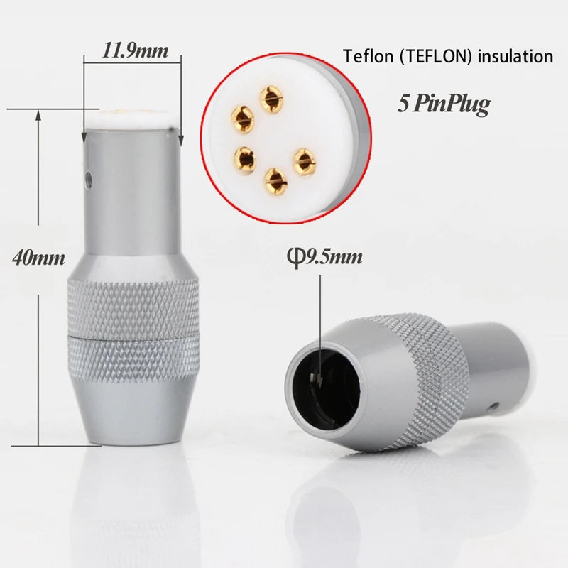 Monosaudio DI90(G) 5 DIN Female Vinyl Connector Plug Available DI90(G) Turntable Plug Socket