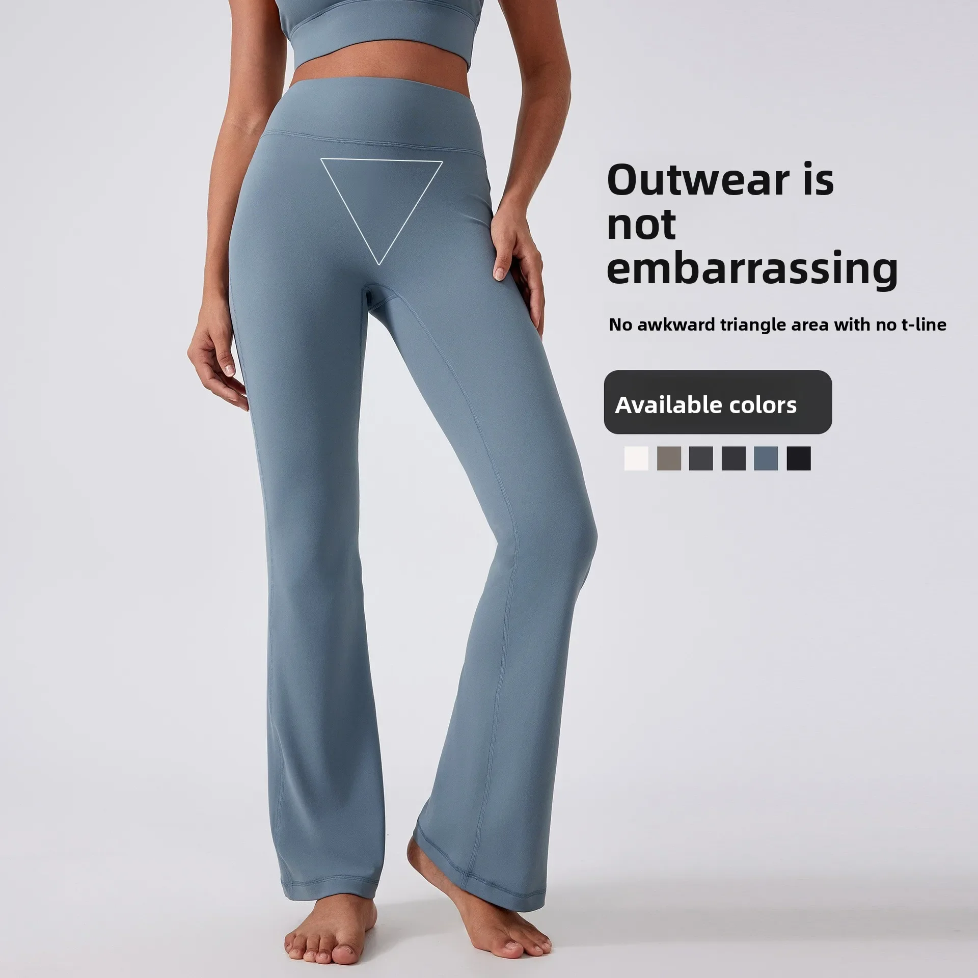 new High Waist Hip Yoga Pants for Women Without Embarrassment Line Sports Trousers Skin-friendly and Comfortable Fitness  Clothe