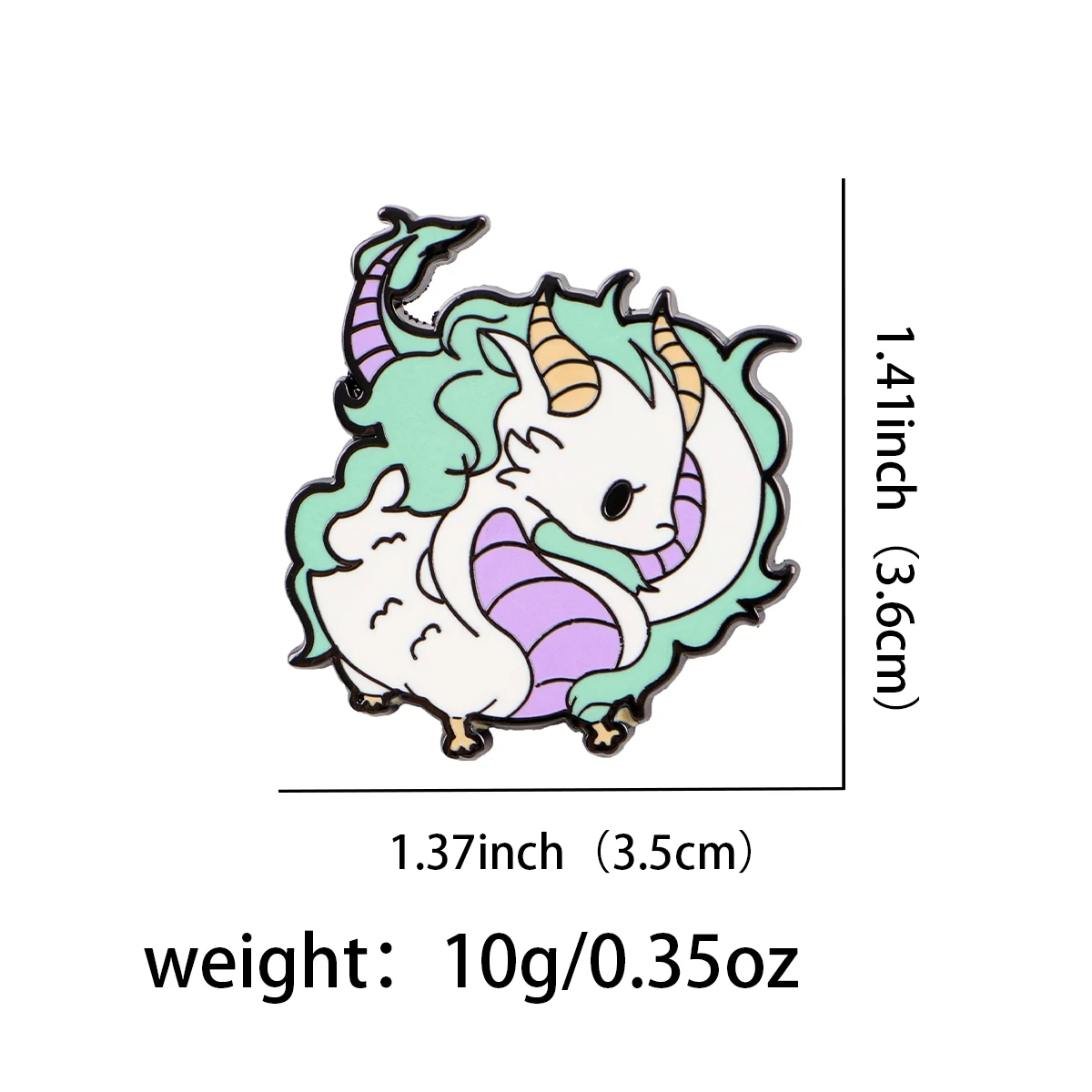 Bonito dragão branco esmalte b - Embroidery Illustration avaliação e preço