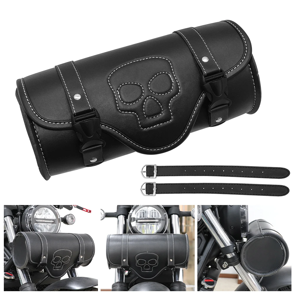 

Универсальная водонепроницаемая сумка для мотоцикла, сумка на руль, сумка на вилку, сумка на лобовое стекло с рисунком черепа