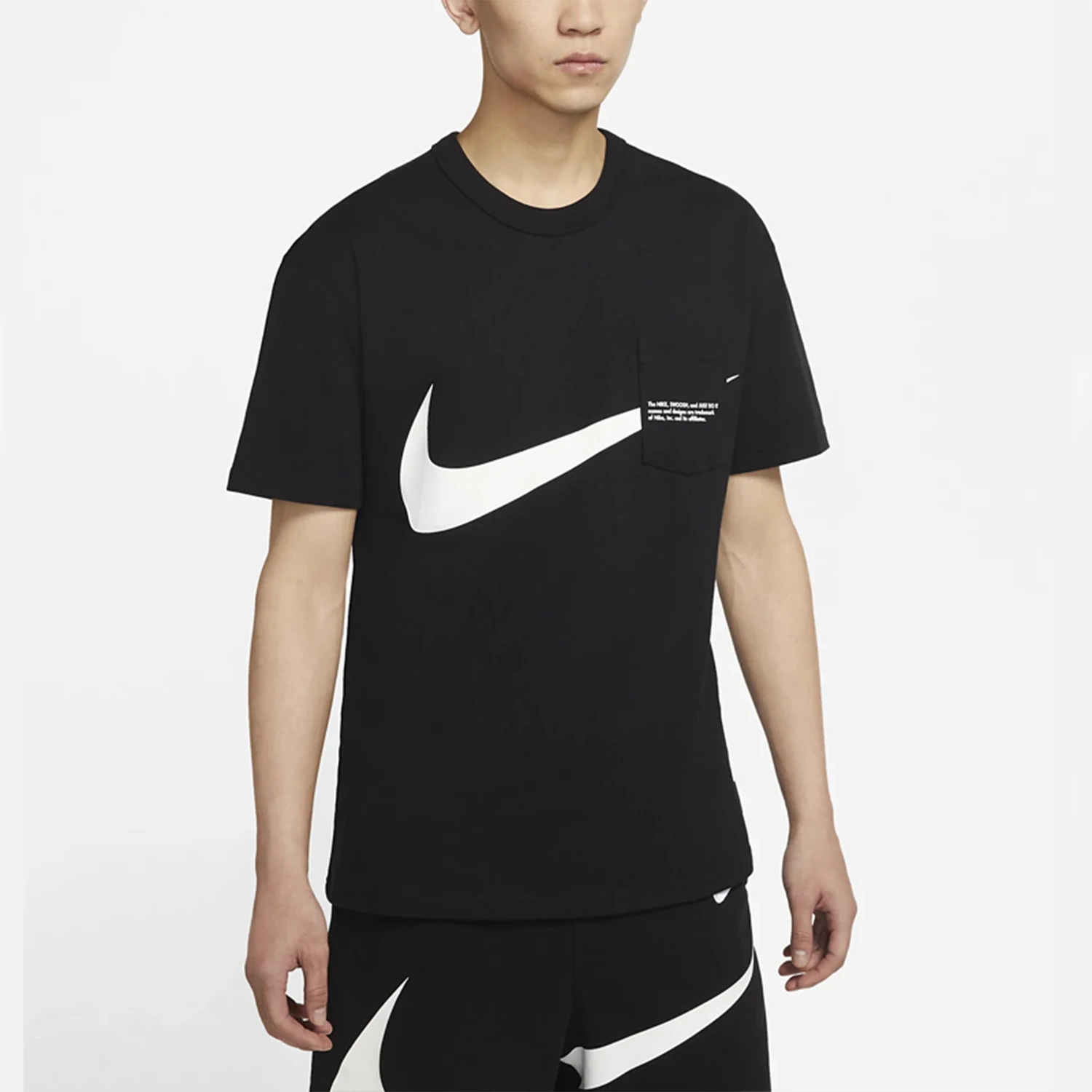 Nike genuine sports short sleeved T-shirt new men's black cotton short sleeved T-shirt DJ6297-010