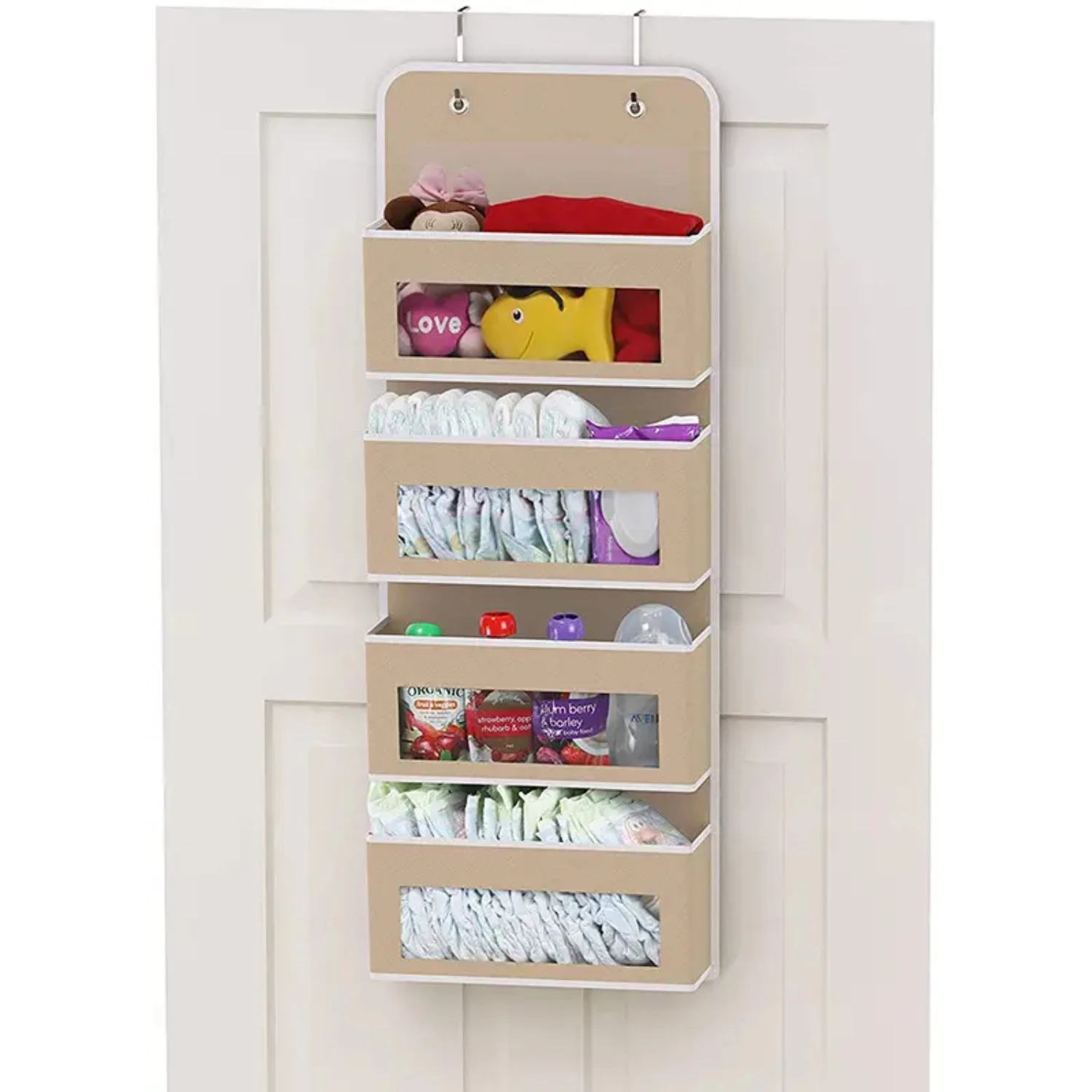 Organize small items in style with this stylish wall-mounted storage solution for baby bed. A perfect storage box for underwear,