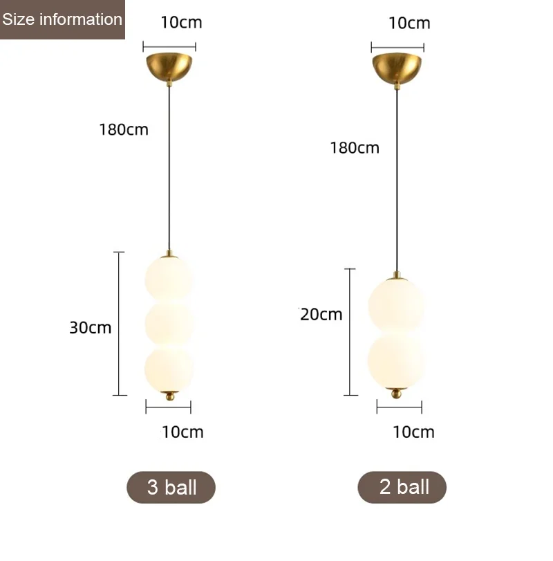 LED White Pearl PE Ball Pendant Lights Chandelier Kitchen Bubble Hanging Lamp Restaurant Bar Decor Grape Bunches Pendant Lamp