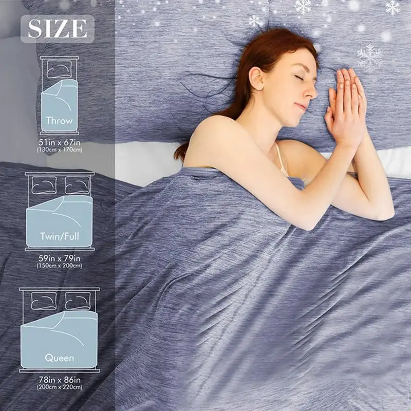 

Cooling Blankets Smooth Air Condition Comforter Lightweight Summer Quilt Cool Feeling Skin-friendly Breathable