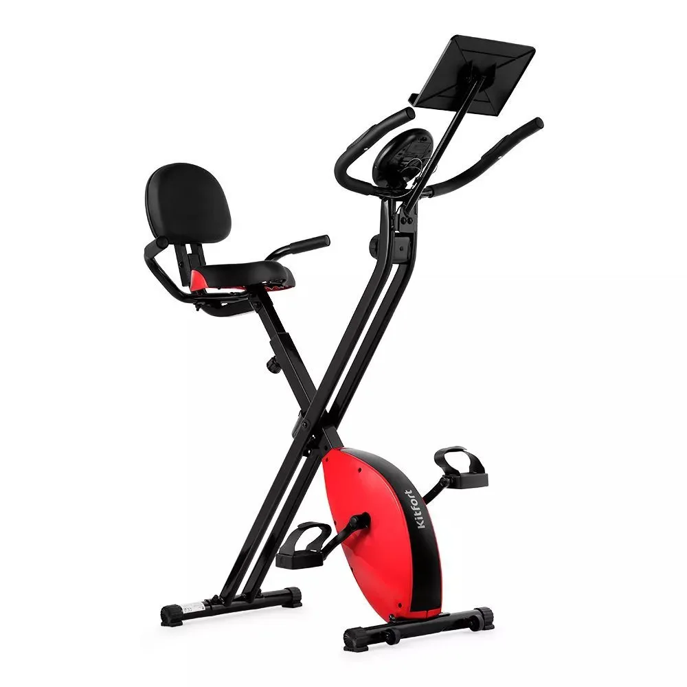

Folding Exercise Bike,Foldable Stationary Bike Magnetic Resistance Upright Indoor Exercise Bike for Home