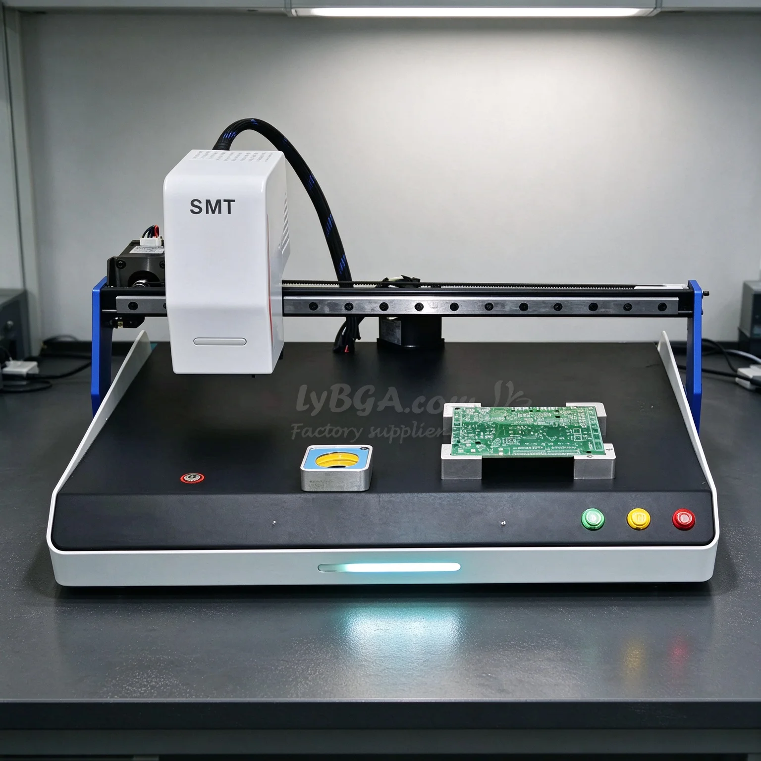 S1 Automatic PNP SMT Pick And Place Machine Chip Mounter LED SMD Single Head Nozzle with Double Vision Camera System For PCB
