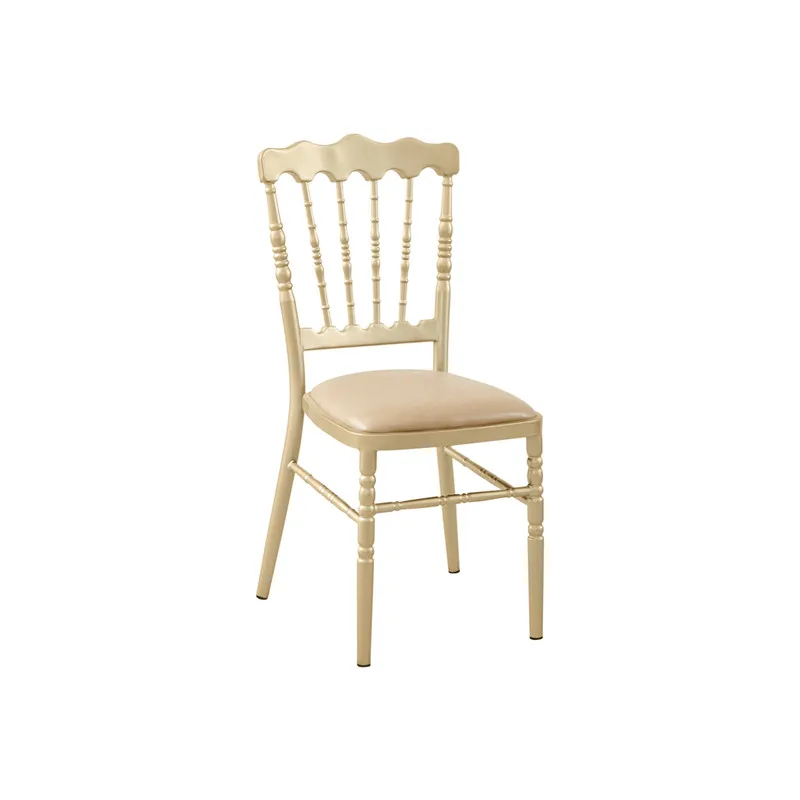 Banquet Hall Wedding Hall Crystal Hall Hotel Dining Chair Restaurant Gold and Silver Bamboo Chair