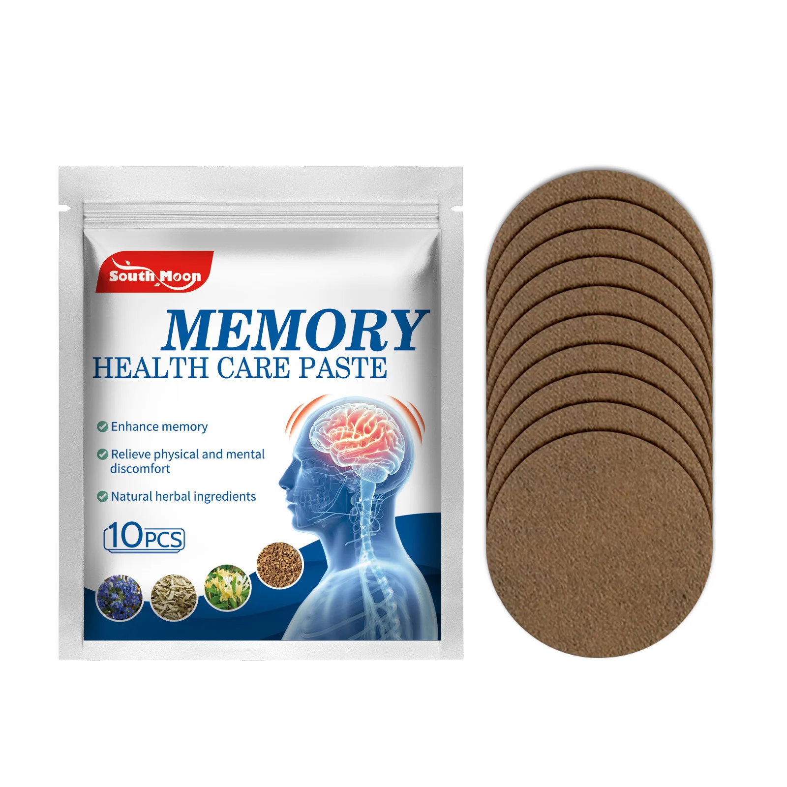 South Moon Memory Enhancement Patch Poor Memory Loss Solution Treatment Forgetfulness Effective Wake Up Brain Paste Health Care