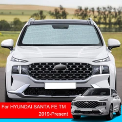 For Hyundai SANTA FE TM 2019-2025 Car Sunshades UV Protection Windows Curtain Sun Shade Visor Front Windshield Car Accessories