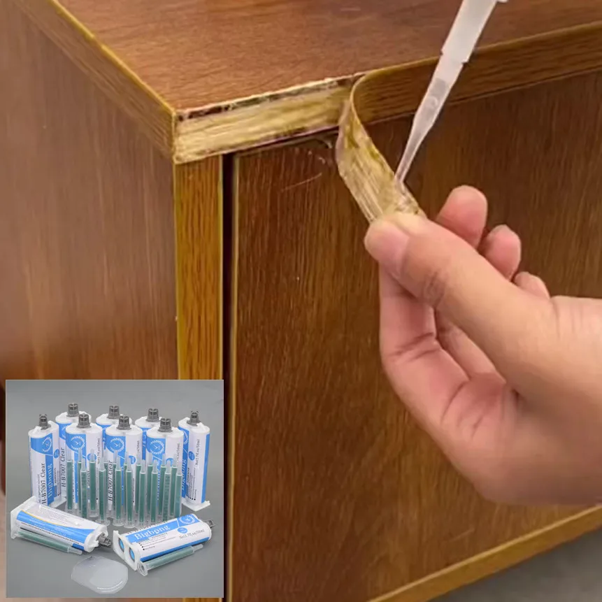 20 Stück statische Mischdüsen & 10 Stück Epoxidharz, klarer Strukturkleber, 50 ml, starker Epoxidkleber, 2-Komponenten, 30 Minuten Aushärtezeit, 1:1, AB-Kleber – Detail 6