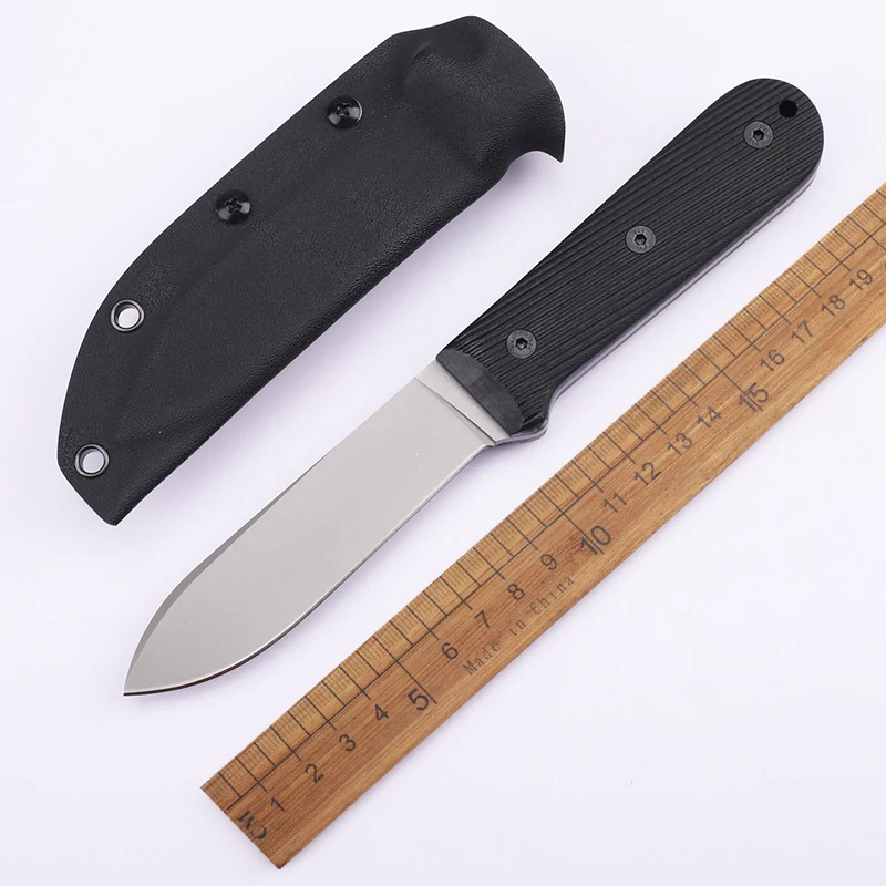 New DC53 Steel G10 Handle Outdoor with Kydex Sheath Men\'s Fishing EDC Outdoor Survival Camping Fixed Knife