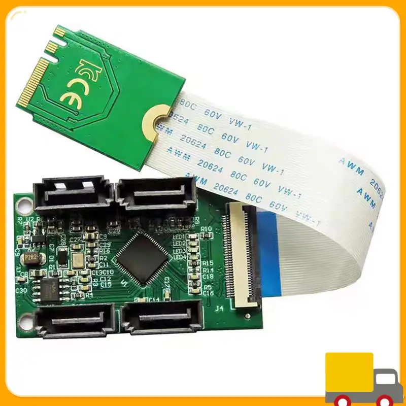 

Precisionn ASM1064 Адаптер Wi-Fi M.2 на 4 SATA 3.0 Удлинительный кабель M.2 Wi-Fi поддерживает черный и белый для Synology