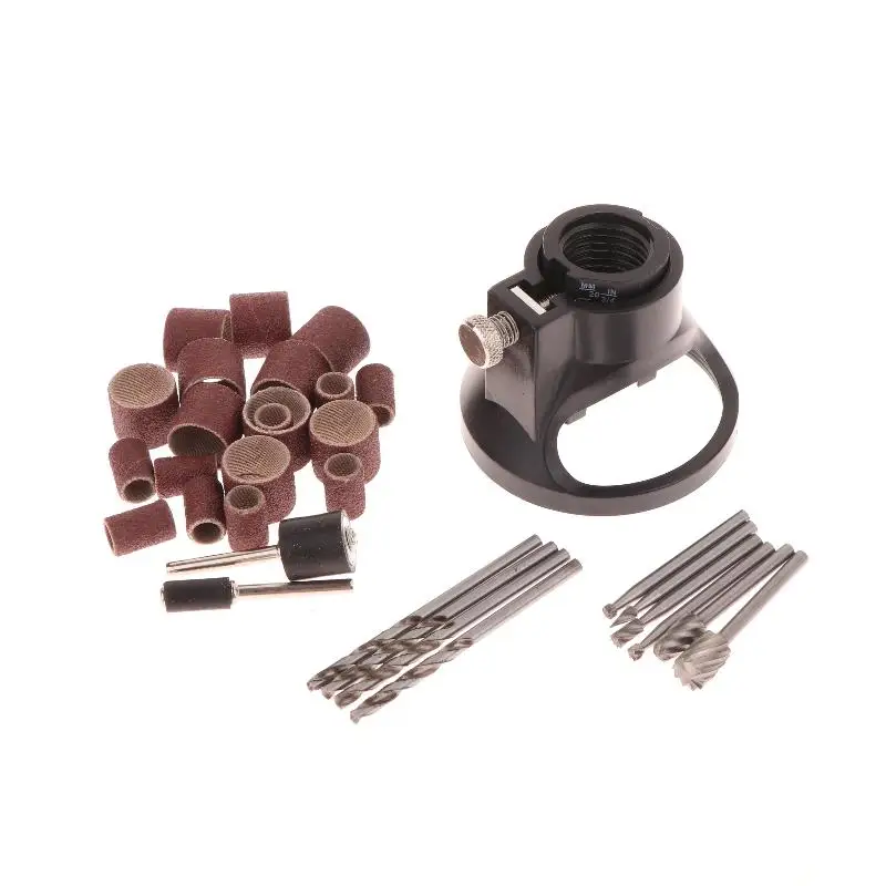 Guide Attachment Twist Drill Bit Rotary Router Milling Cutter Wood Carving Tool Kit Dedicated Locator Woodwork Tool