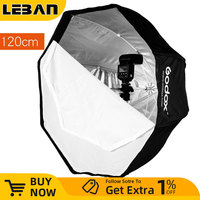 Godox Photo Studio 120cm 47in Portable Octagon Flash Speedlight Speedlite Umbrella Softbox Soft Box Brolly Reflector