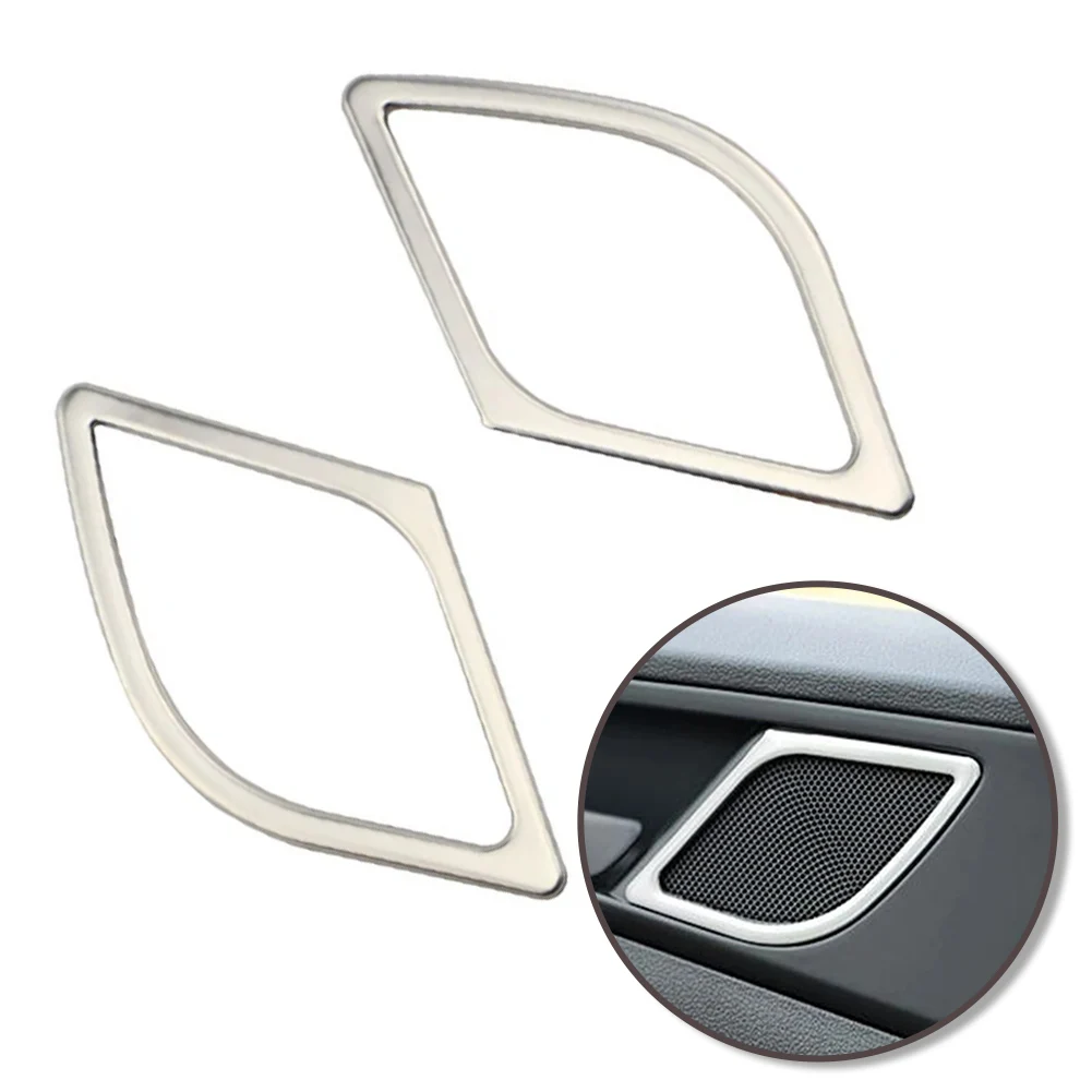 

Car Inside Door Audio Speak Sound Ring Hood Part Speaker Cover Trim For Hyundai Tucson 2015-2018 Interior Speaker Decoration