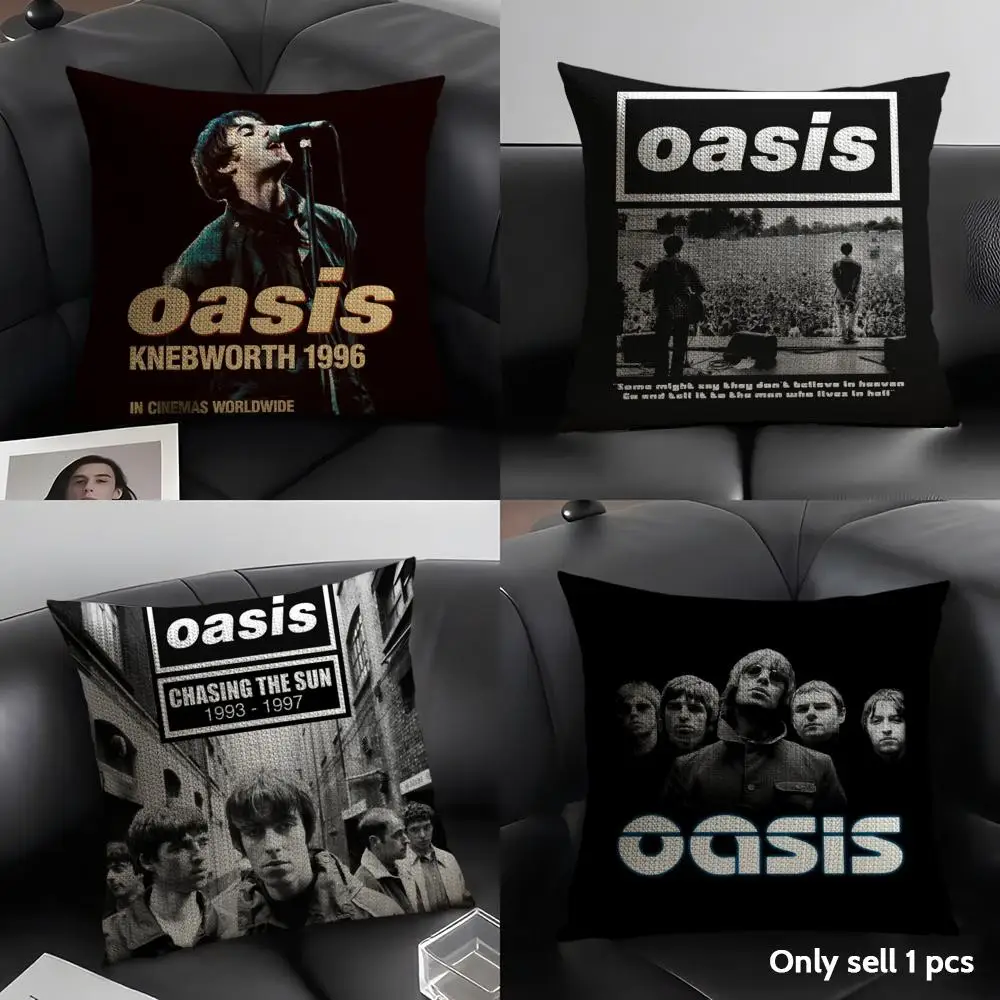 O-Oasis Cushion Cover Natural Linen Organic Fabric Double-Sided Printing Breathable Perfect Gift For Decor
