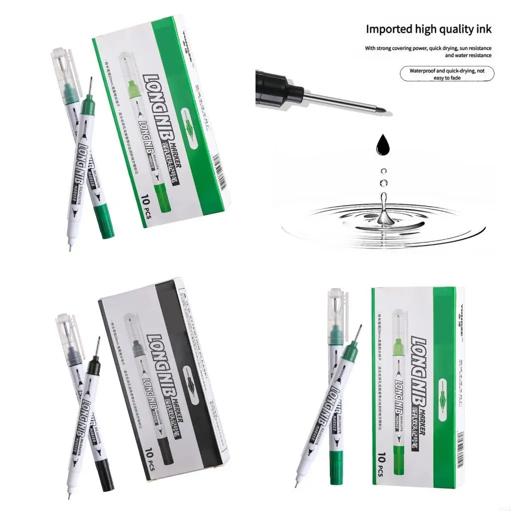 

LXAA 10pcs Heavy Doutys Double Conned Marker