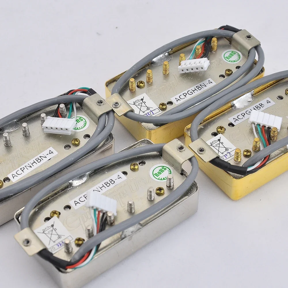Original Genuine Standard PRO Electric Guitar Alnico Humbucker Pickup Nickel / Gold Cover