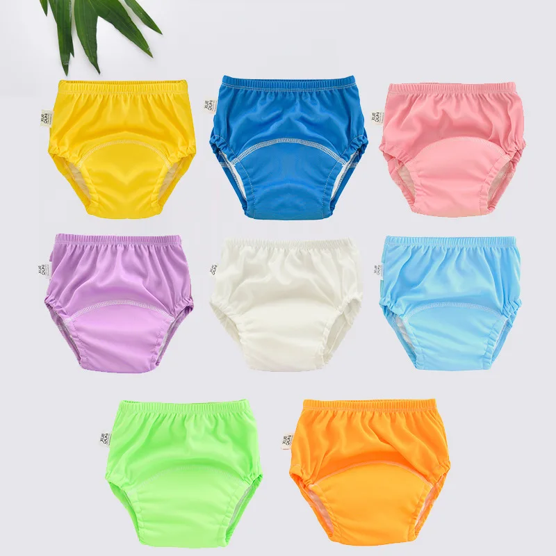 Baby Waterproof Reusable Training Pants Cute Cotton Baby Diaper Infant Shorts Nappies Panties Nappy Changing Underwear Cloth New