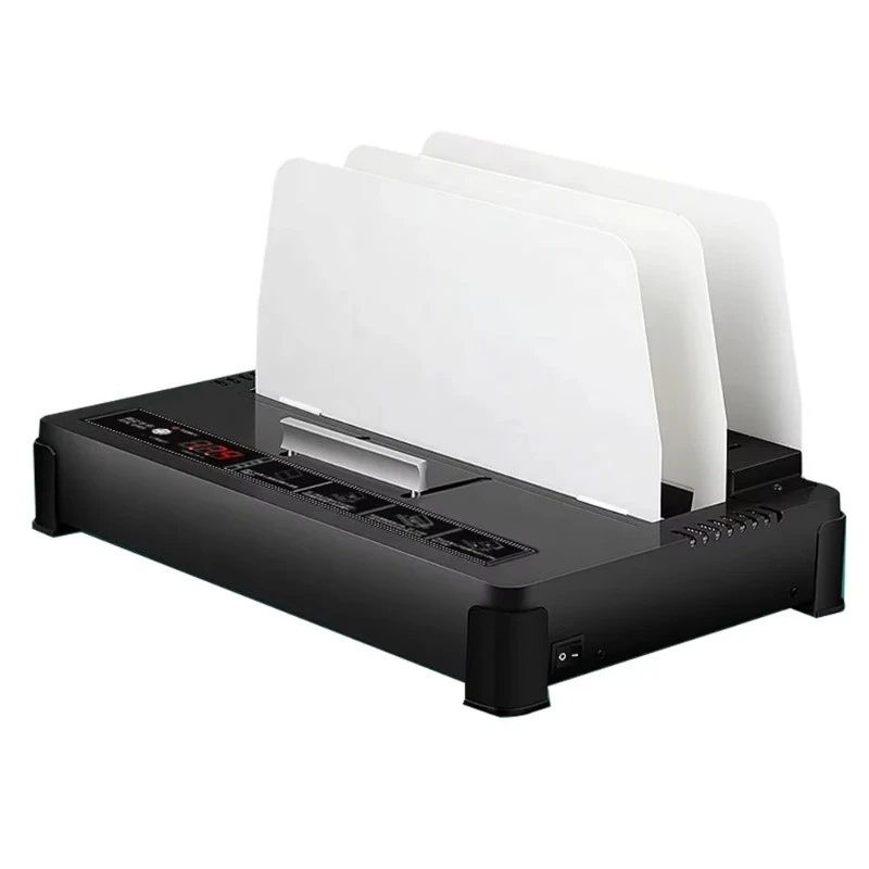 Electric Hot Melt Glue Machine Fully Automatic Metal A4 Size Office Stapler for Small File & Contract Envelopes