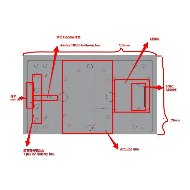 Chasis de coche robótico de aleación DIY, Robot de coche DIY con juego de Motor TT, chasis de tanque RC de 1 capa, Motor de bloque de construcción, trepador inteligente de 3-9v
