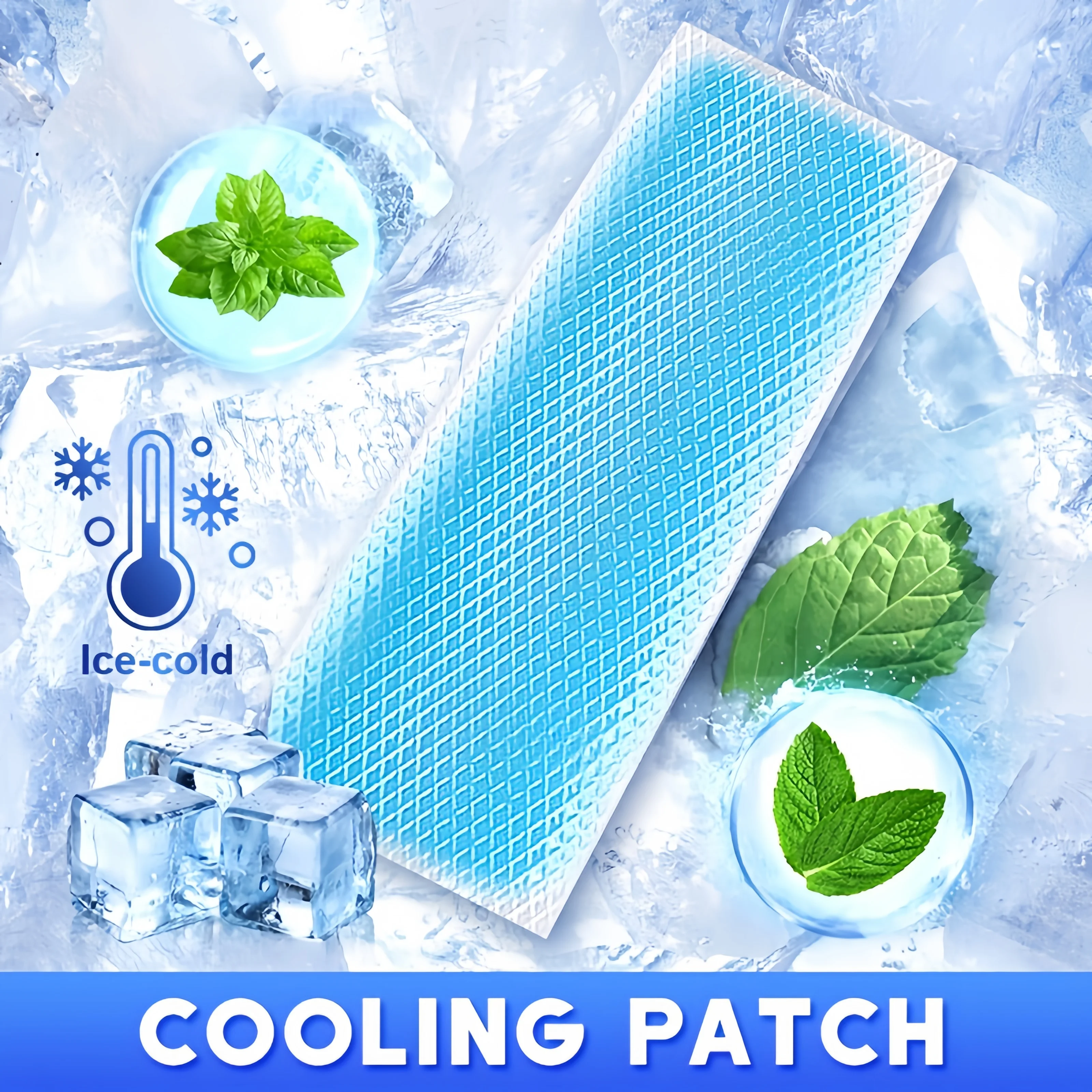 Cooling patches, hygienic/portable, cooling patches, perfect for physical body cooling, a must-have for home or outdoors