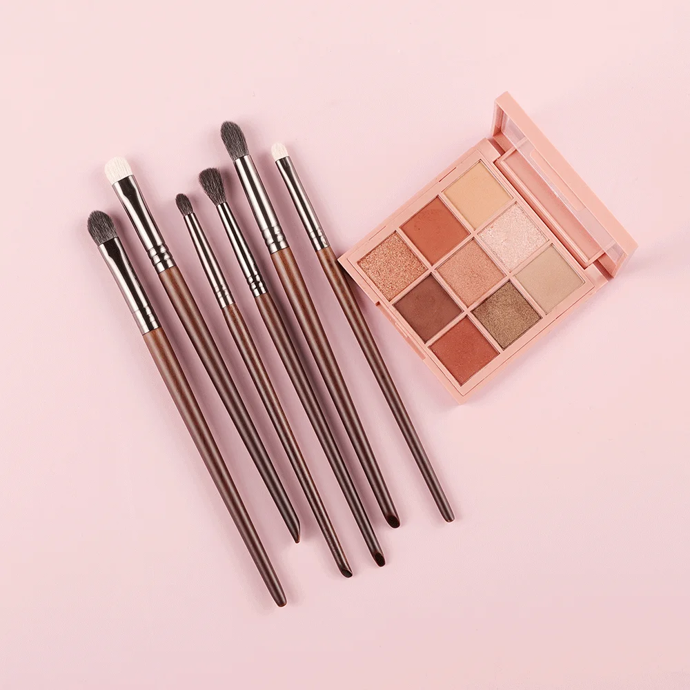 Bethy Beauty Makeup Eye Shadow Brush Set Goat Hair Tool Ultra Soft Make Up Tapered Blender Diffuse Kit Cut Crease Brush 2/6 pcs